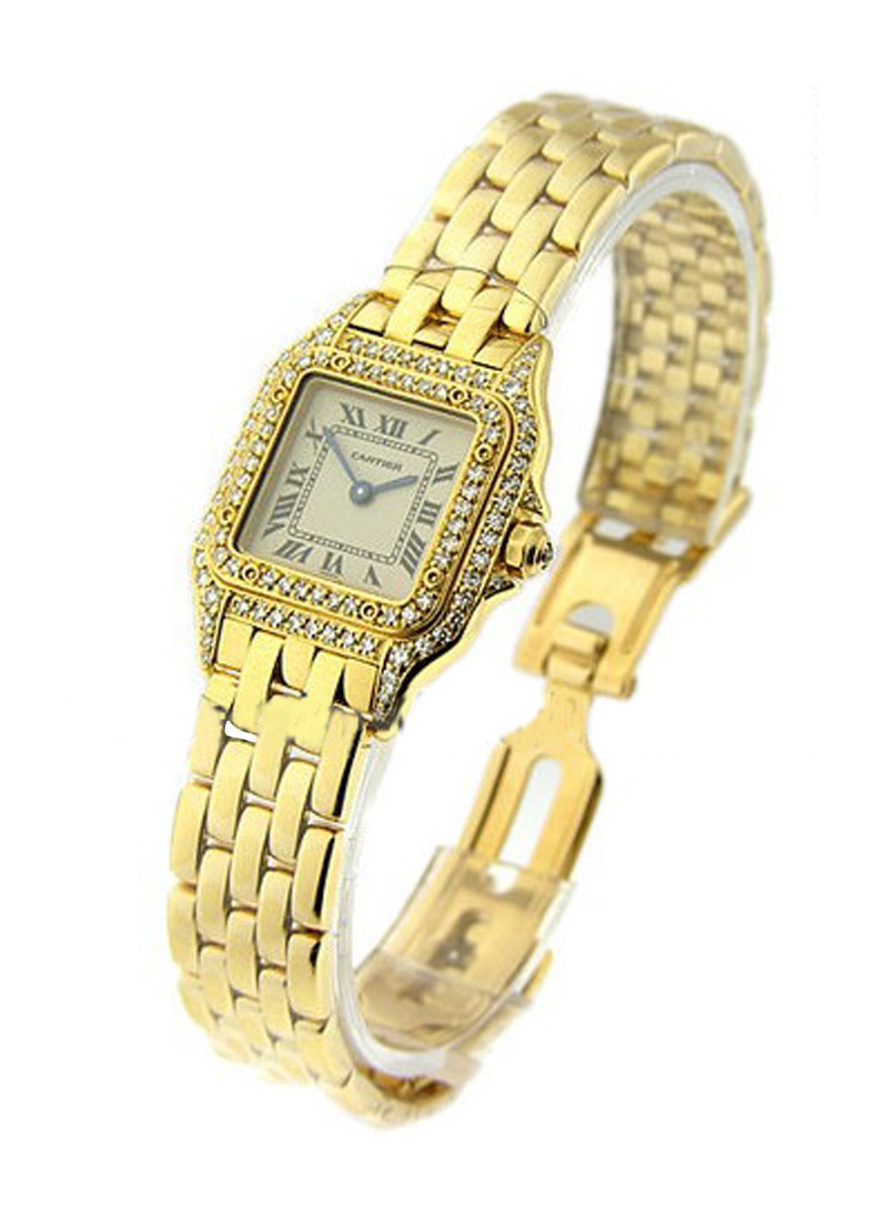 Cartier Panther 22mm Small Size in Yellow Gold with Diamond Bezel