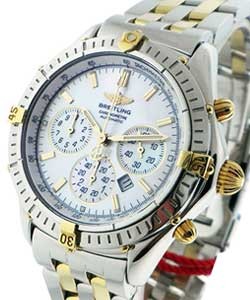 Windrider Shadow Flyback Mens Automatic in 2-Tone Two Tone on Bracelet with White MOP Dial