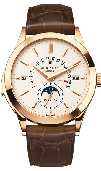 5216R Grand Complication Rose Gold on Strap with Silver Opaline Dial