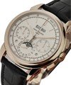 Perpetual Calendar Chronograph 5270G in White Gold on Black Alligator Leather Strap with Silver Opaline Dial - 41mm