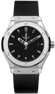 Classic Fusion 38mm in Zirconium on Black Rubber Strap with Black Dial