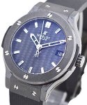 Classic Fusion 38mm Black Ceramic on Rubber Strap with Black Dial