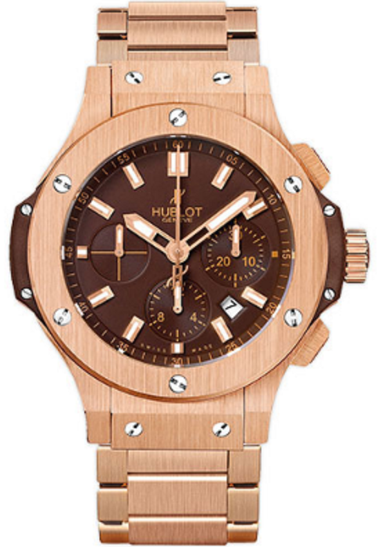 Big Bang 44mm Cappuccino in Rose Gold on Rose Gold Bracelet with Chocolate Dial