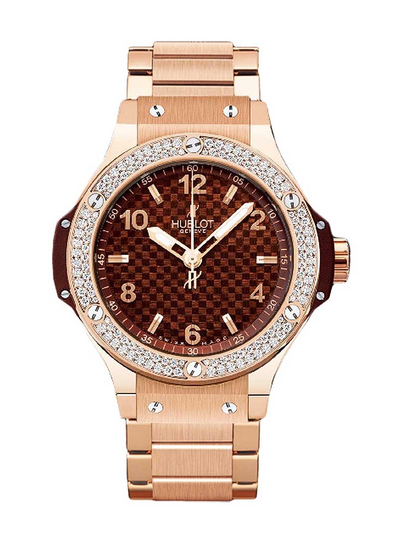 Hublot Big Bang 38mm Cappuccino in Rose Gold with Diamond Bezel