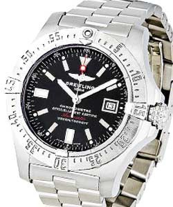 Avenger Seawolf Men's Automatic in Steel Steel on Bracelet with Black Dial