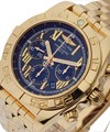 Chronomat B01 Chronograph in Rose Gold on Bracelet with Black Roman Dial