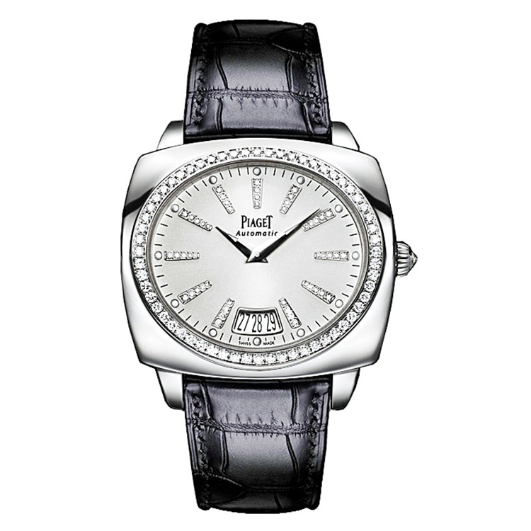 Piaget Limelight Cushion in White Gold with Diamond Bezel