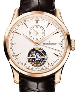 Master Grande Tradition a Tourbillon 43 in Rose Gold on Brown Alligator Leather Strap with Beige Dial