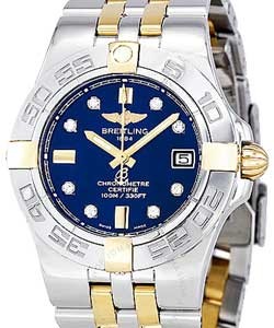 Galactic 30 Ladies' Quartz in 2-Tone Steel and YG on bracelet with Blue Diamond Dial