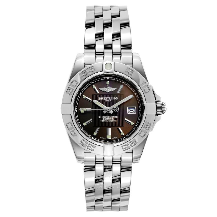 Galactic 32 Quartz in Steel on Steel Bracelet with Bronze Dial