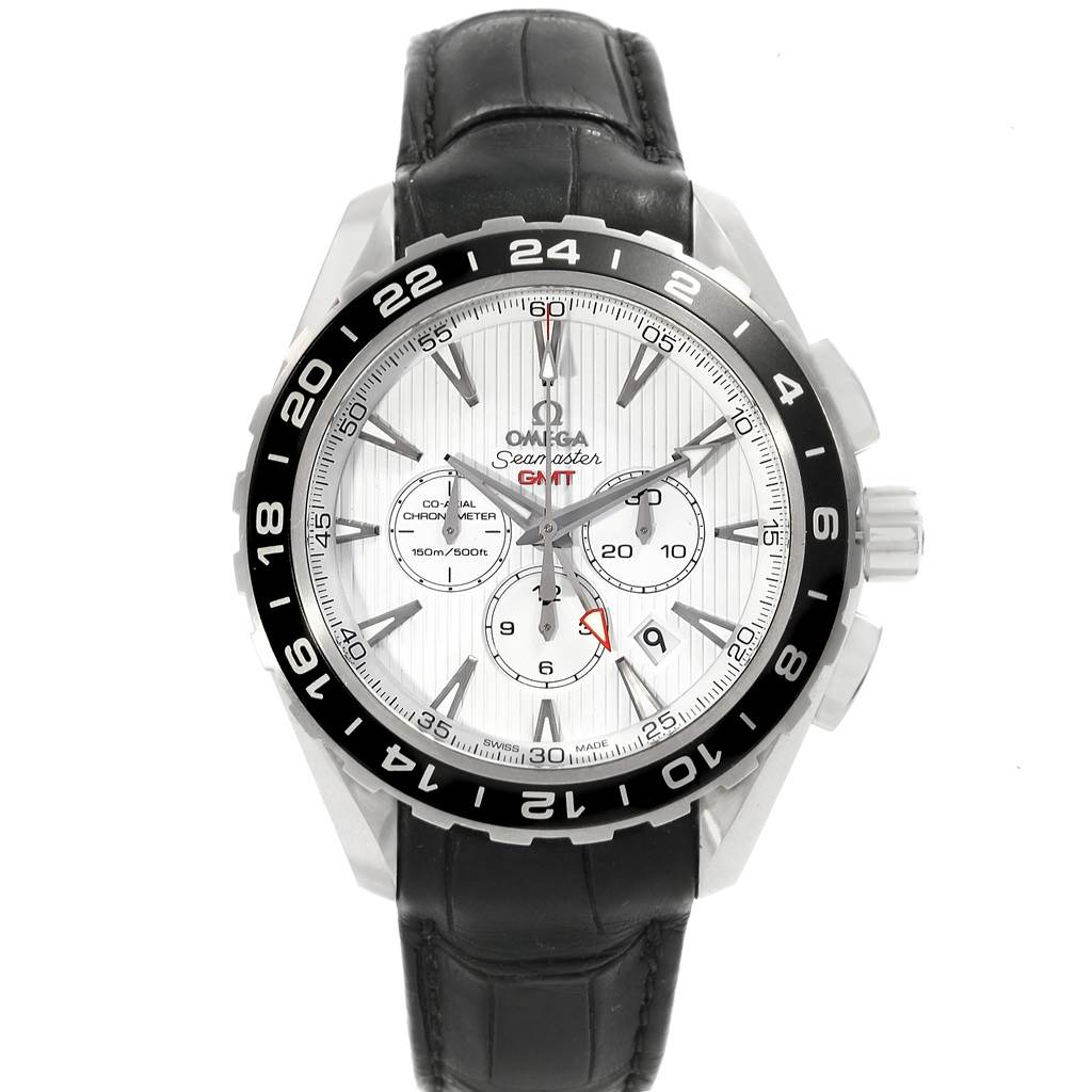 Seamaster Aqua Terra Men's Steel on Black Strap with White Dial
