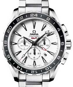 Seamaster Aqua Terra 44mm Automatic in Stainless Steel on Steel Bracelet with White Dial