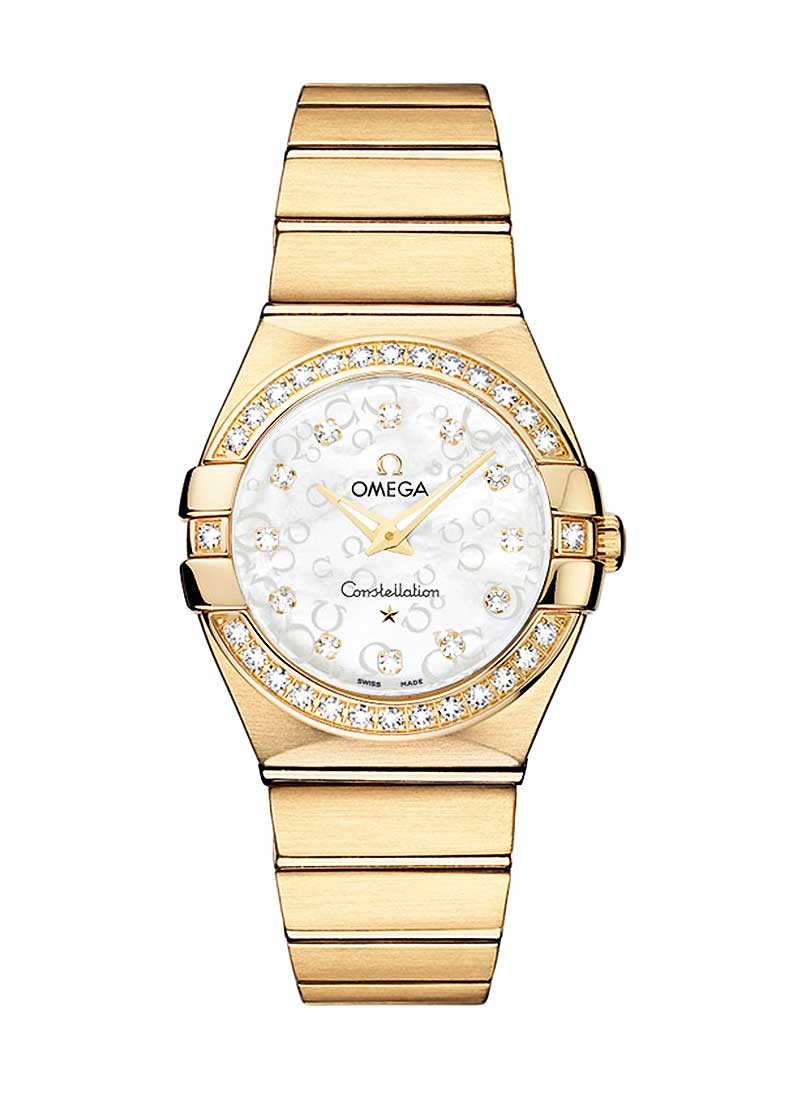 Omega Constellation Ladies Small in Yellow Gold with Diamonds