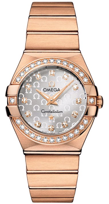 Omega Constellation Ladies Small in Rose Gold with Diamonds