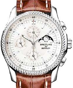 Mark VI Complications 29 in Platinum on Brown Alligator Leather Strap with Silver Dial