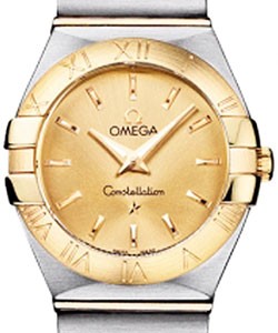 Constellation Men's 24mm in Steel and Yellow Gold 2-Tone SS-YG on Bracelet with Champagne Dial