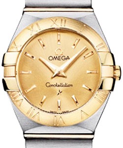 Constellation Men's 24mm in Steel and Yellow Gold 2-Tone SS-YG on Bracelet with Champagne Dial