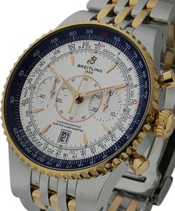 Navitimer Montbrillant Legende  2-Tone Steel and Rose Gold on Bracelet with Silver Dial