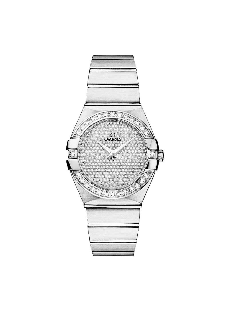 Omega Constellation Jewellery in White Gold with Diamond Bezel