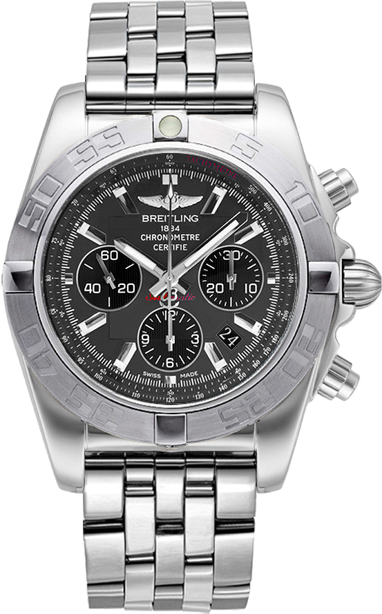Chronomat Evolution Men's Automatic in Steel Steel on Bracelet with Grey Dial