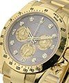 Daytona Cosmograph in Yellow Gold on Yellow Gold Oyster Bracelet with Black Mother of Pearl Diamond Dial