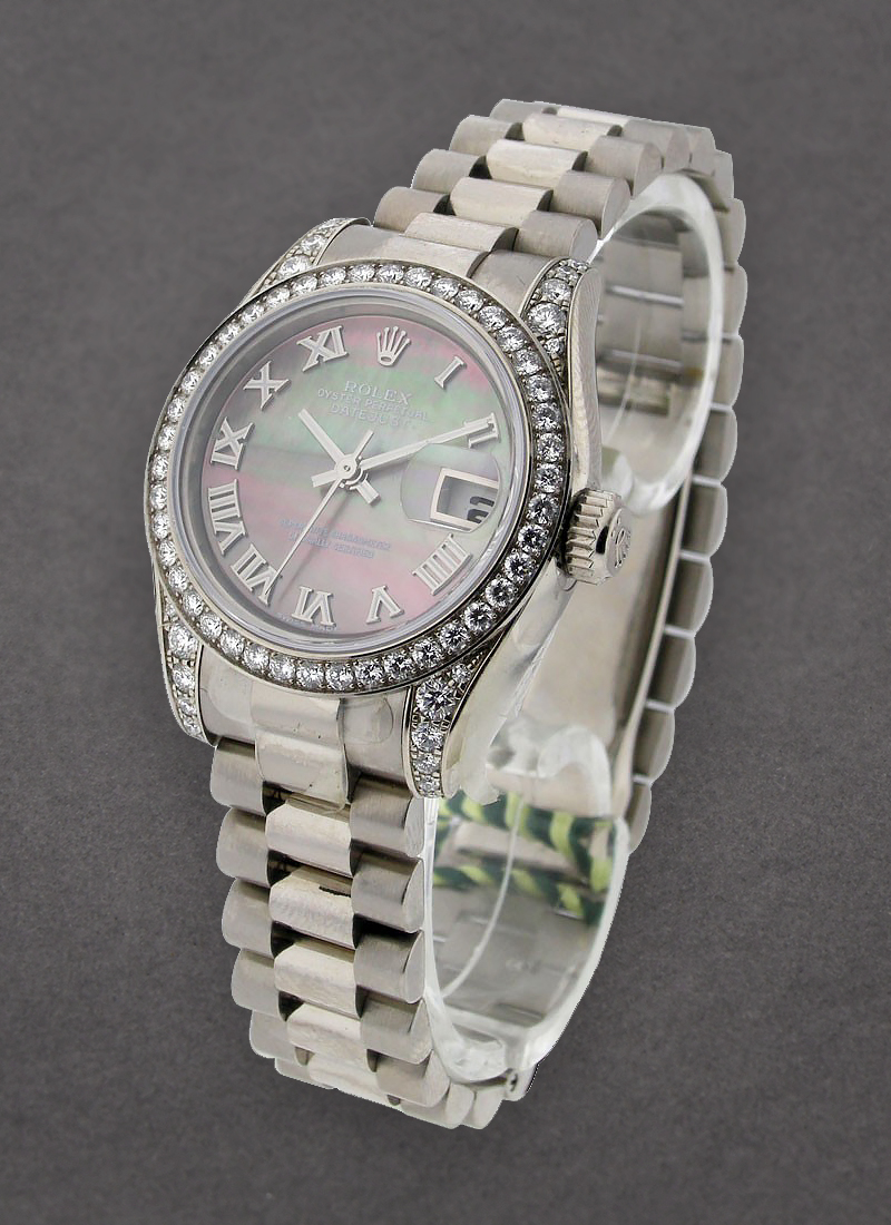 Rolex Unworn President 26mm in White Gold with Diamond Bezel 