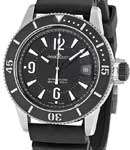 Master Compressor Diving Navy Seals in Steel with Black Ceramic Rotating Bezel on Black Rubber Strap with Black Dial