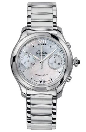 Lady Serenade Chronograph 38mm Automatic in Steel on Stainless Steel Bracelet with MOP Dial