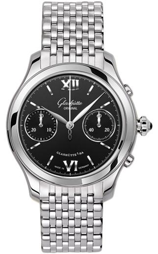 Glashutte Lady Serenade Chronograph 38mm Automatic in Stainless Steel
