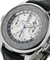  World Time Chronograph - Latin Edition - only 30 pices Steel on Strap with Silver Dial 