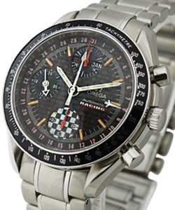Speedmaster Day Date - Michael Schumacher Limited Ed. Steel on Bracelet with Black Carbon Dial