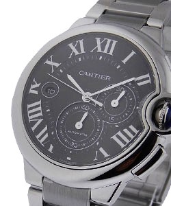 Ballon Bleu de Cartier Chronograph XL in Steel on Steel Bracelet with Grey Dial