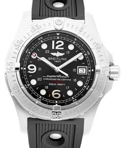 Superocean Steelfish X-Plus Men's Automatic in Steel Steel on Black Rubber Strap with Black Dial