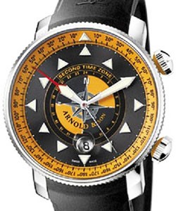 Scout 44.5mm Automatic in Steel on Black Rubber Strap with Black Dial