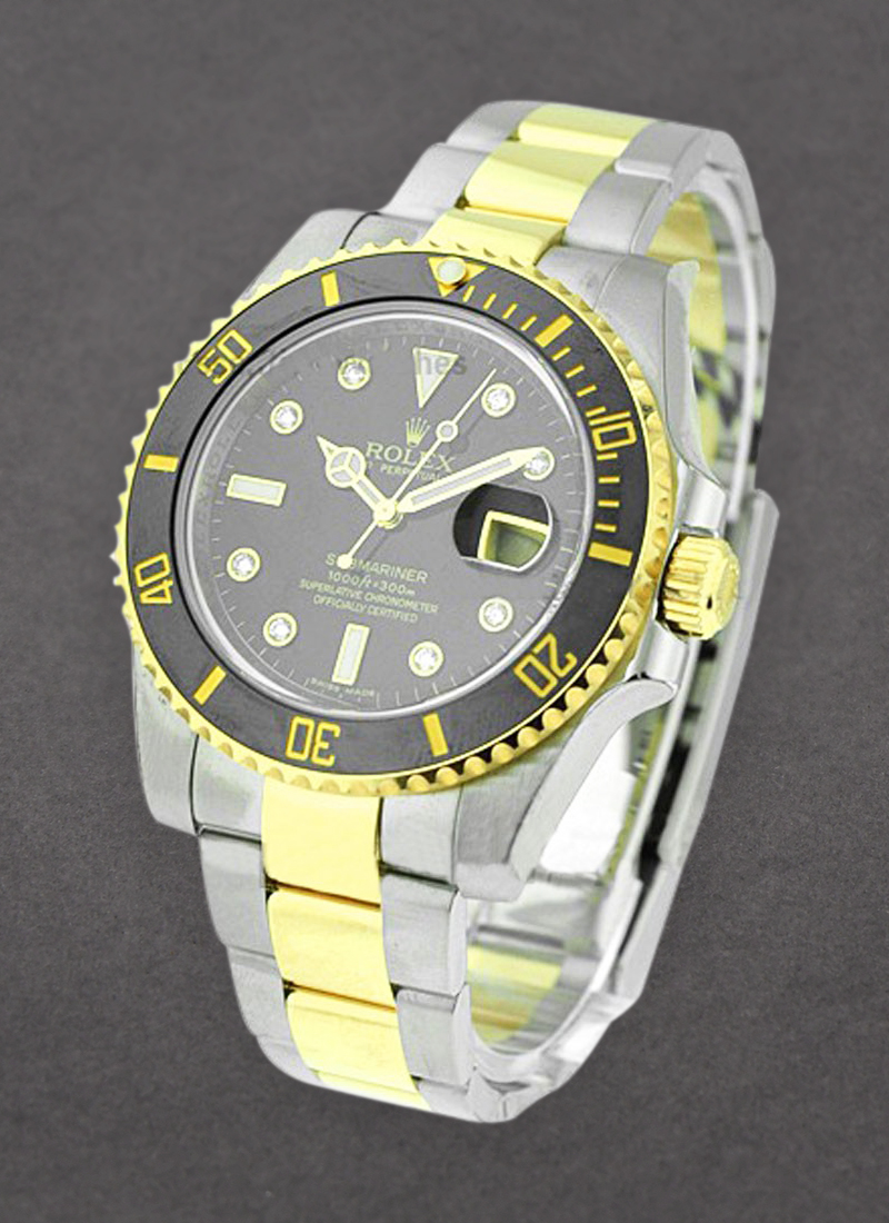 Rolex Unworn Submariner 2 Tone in Steel with Black Ceramic Bezel