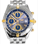 Chronomat Evolution Mens Automatic in Steel with Yellow Gold on Steel Bracelet with Grey Dial