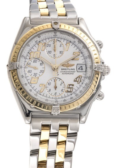 Chronomat Evolution in 2-Tone on 2-Tone Bracelet with White Dial