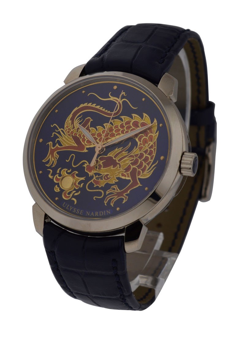 Ulysse Nardin Classico Dragon 40mm in White Gold- Limited Edition of 88 pcs