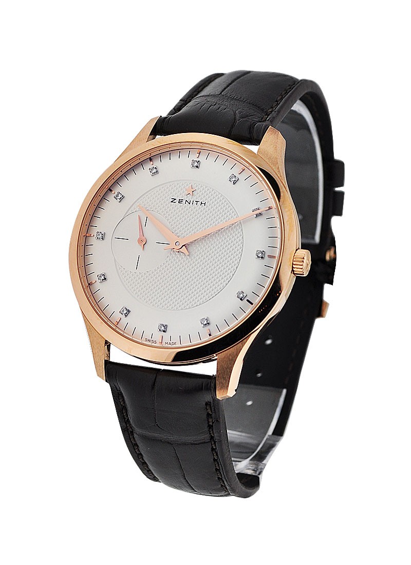 Zenith Elite Thin Mens Automatic in Rose Gold