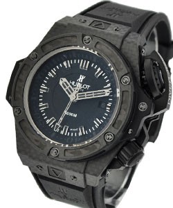 King Power Oceanographic 4000 in Black Carbon Fiber on Black Rubber Strap with Black Dial - Limited Edition of 500pcs