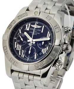 Chronomat B01 Automatic Chronograph Steel on Bracelet with Black Roman Dial