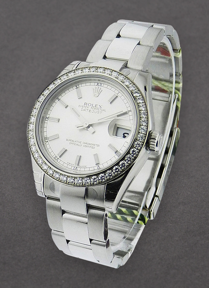 Rolex Unworn Datejust in Steel with Diamond Bezel