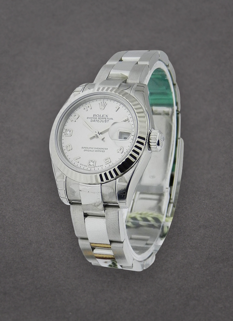 Rolex Unworn Datejust Ladies 26mm in Steel with White Gold Bezel