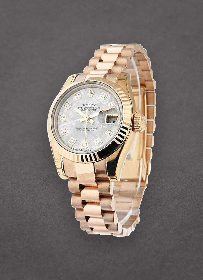 Rolex Unworn President 26mm in Rose Gold with Fluted Bezel