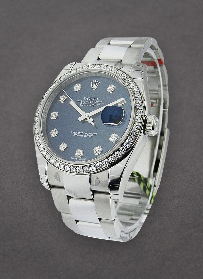 Rolex Unworn Datejust 36mm in Steel with Diamond Bezel