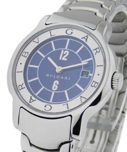 Bvlgari Solotempo - Small Size  Steel on Bracelet with Blue Dial