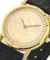 Five Dollar Gold Coin Watch with Inner Diamond Bezel Yellow Gold on Strap