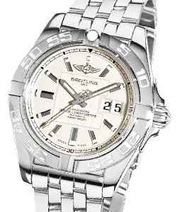 Galactic 41mm Automatic in Steel on Steel Bracelet with Silver Dial