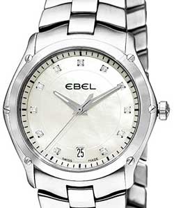Classic Sport Grande Ladies Steel on Bracelet with MOP with Diamond Markers Dial