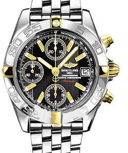 Windrider Chrono-Galactic Men's Automatic in 2-Tone Steel and YG on Bracelet with Black Dial